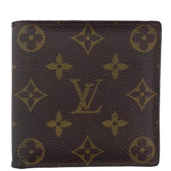 LOUIS VUITTON Bifold Wallet Monogram Beige Monogram Canvas Authentic Used - Picture 1 of 10